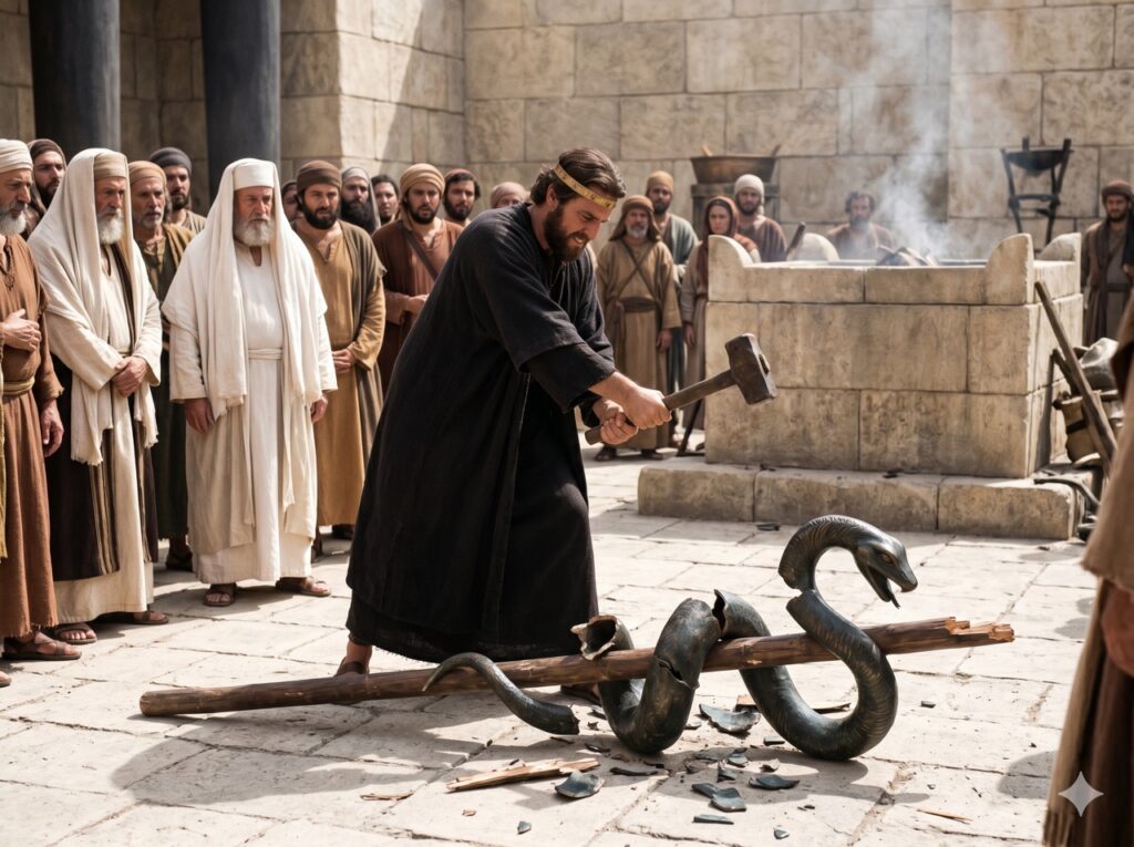 느후스단을 깨뜨리라 헤븐인교회 더원메시지 열왕기하 18장